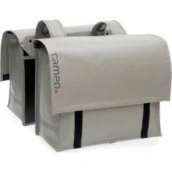 Cameo Cykeltaske Dobbelt Bisonyl Grå 46L